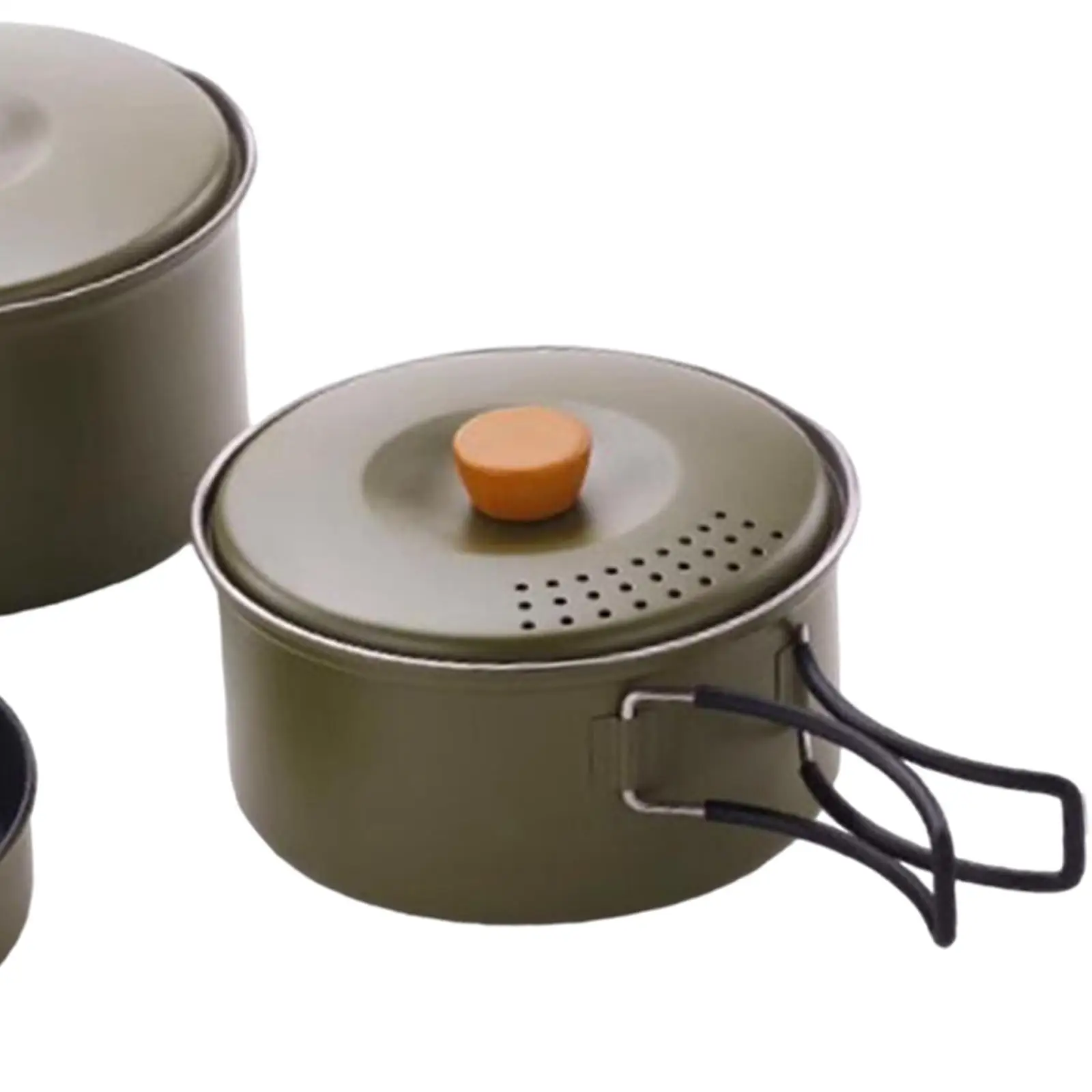 3Pcs Camping Cooking Set Cookset Camping Cookware for Picnic Fishing BBQ image 5
