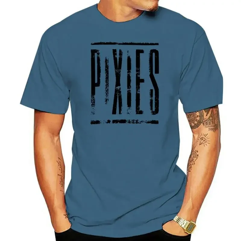 Neu Und Offiziell  Pixies Distressed Logo T-Shirt - harajuku  oversized t shirt  men clothing  streetwear