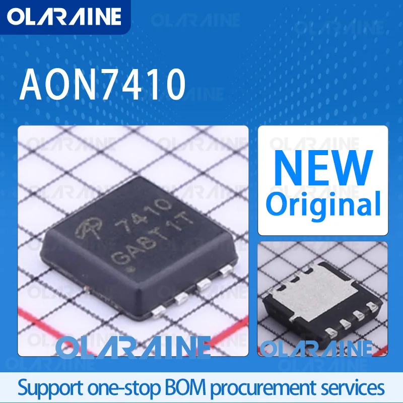 10/50/100pcs AON7410 DFN-8 Original 100% New MOSFETs (Vdss) 30V (RDS (On)) 20 MΩ at 10V, 8A
