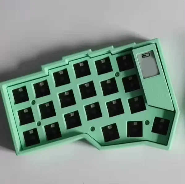 Imagem -06 - Corne Dividir Kit de Teclado Mecânico Tela sem Fio E-ink Rgb Pcb Personalizado Hot Swap para Zmk sem Interruptor Keycap