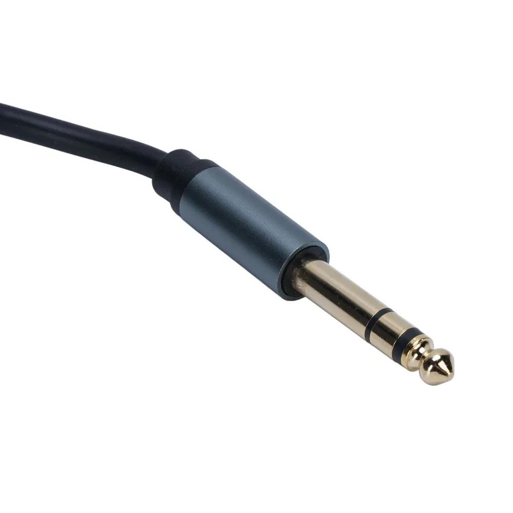 

24K Gold Plated 1/4 Inch Male to Female Cable Balanced PVC Sheath 6.35mm Male to Female Plug and Play 30cm / 11.81in