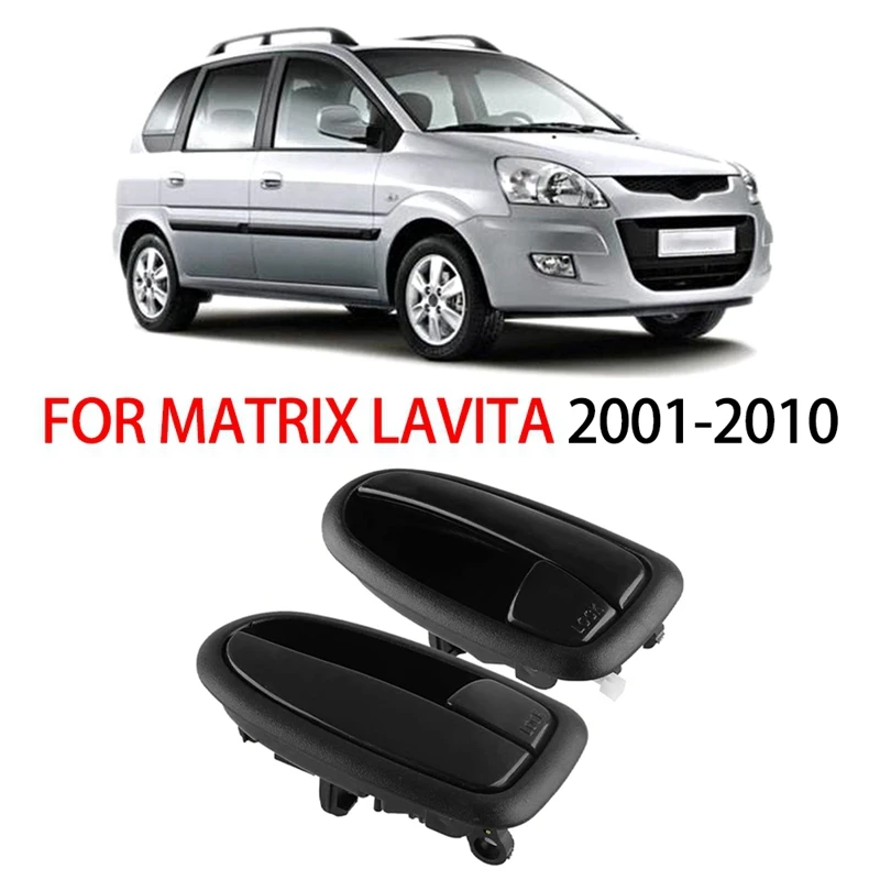 2X Auto Zwart Interieur Deurklink Catch Voor Hyundai Matrix Lavita 2001-2010 82620-17010 Rechts