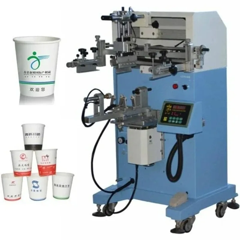 #Multicolor Mug Paper Cup Bottle Cylinder Screen Printing Machine