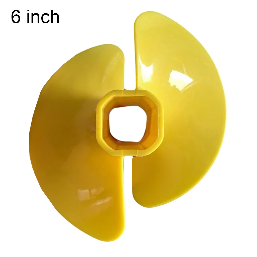 6 Inch Ice Auger Bit Fan Blade Nylon Drill With Adapter Float For Ice Fishing PE Ice Auger Bit Fan Blades Power Tools Drill Bits