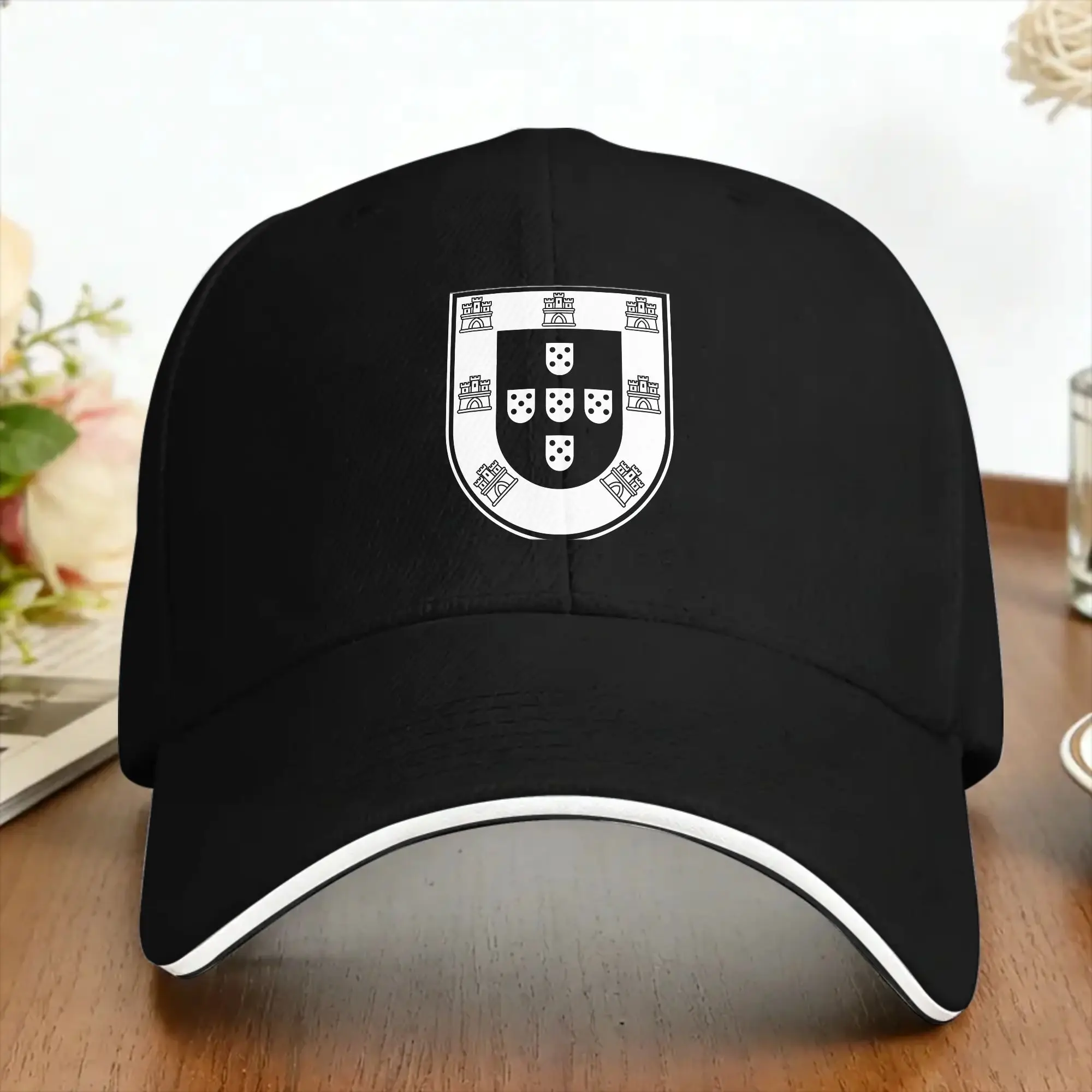Portugal Coordinates Slogan Flag Baseball Cap  Hunting Camping Sun-Proof Hip Hop Hats Stylish Baseball Caps
