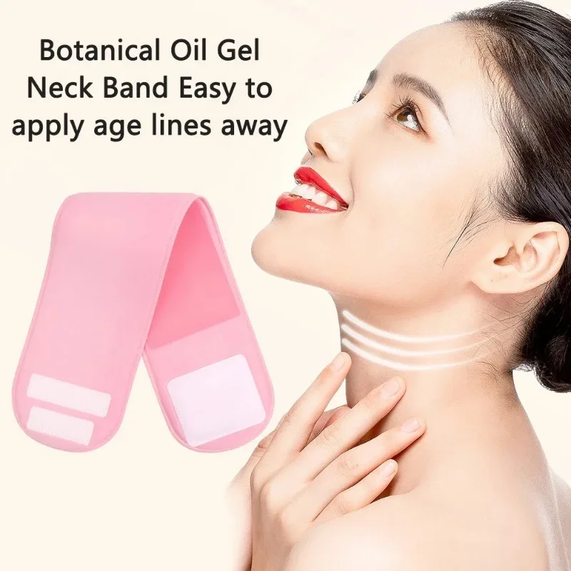 Wiederverwendbare Silikon Gel Anti Aging Patch Für Hals Maske SPA Maske Feuchtigkeitsspendende Gürtel Schönheit Haut Hals Pflege Frauen