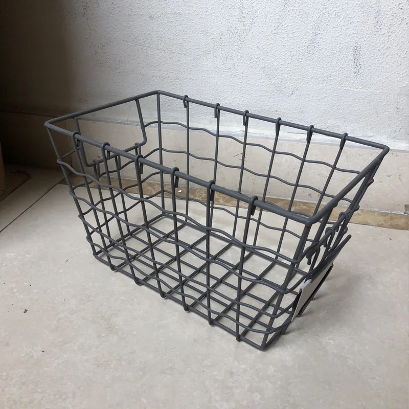 

Farmhouse Decorative Metal Storage Organizer Basket