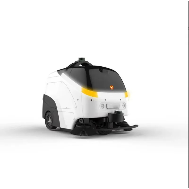 مكنسة التنظيف الخارجية روبوت تجاري صناعي بدون طيار مكنسة أرضية الشارع الآلية في جميع الأحوال الجوية