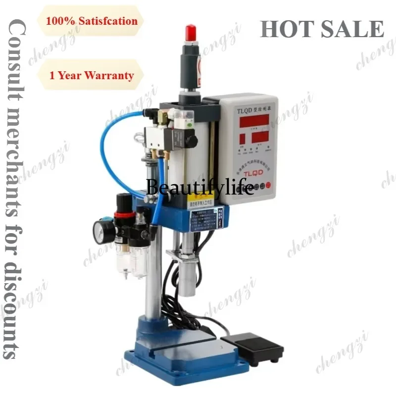 a55  Small Bench Pneumatic Press Cylinder Pneumatic Riveting Hot Press Double Column Punching Machine