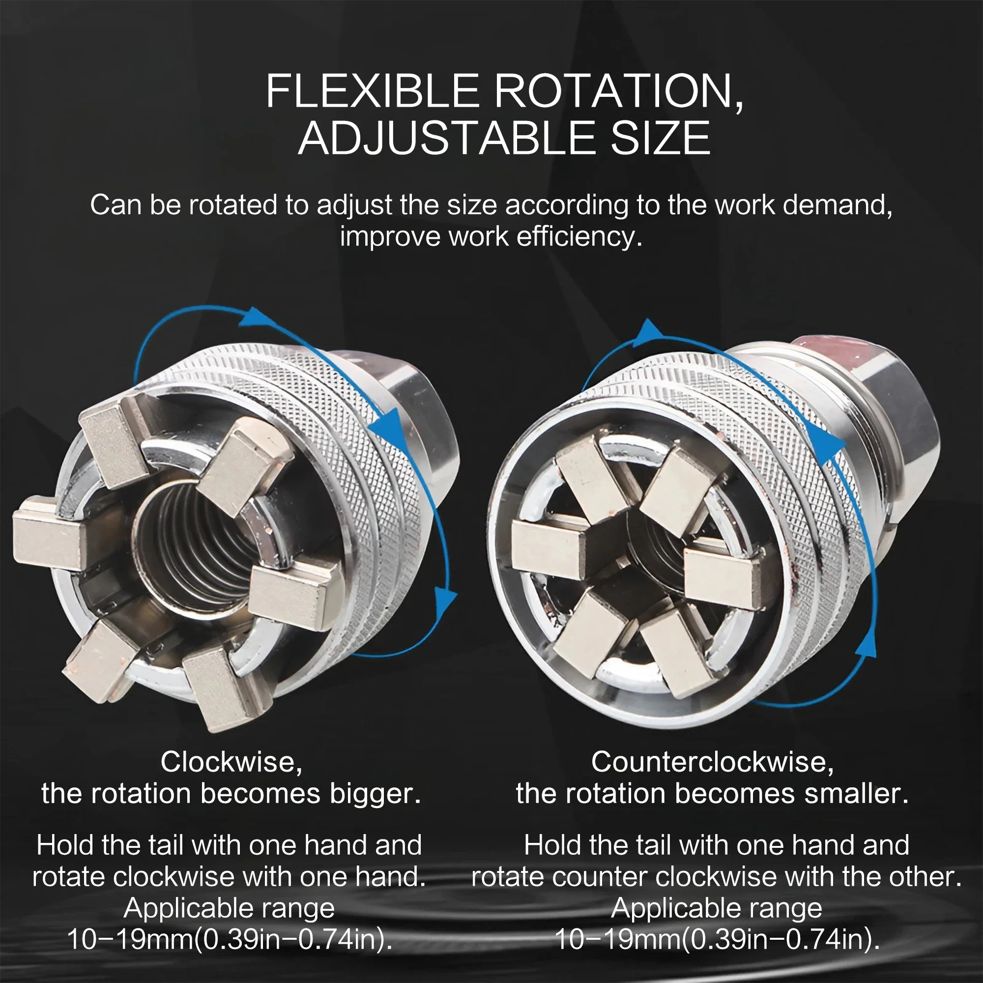 Magic Socket Adjustable Hexagon Ratchet Wrench Multi Functional Electric Drill Screwdriver Tool