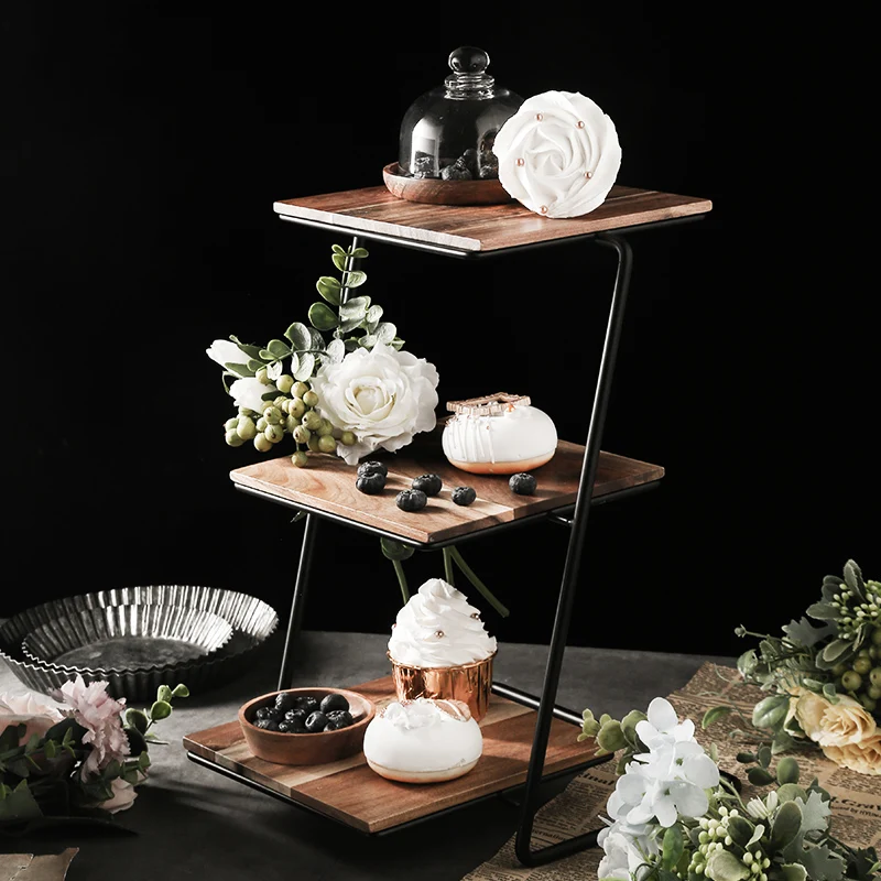 Multi-tiered wedding fruit plate, snack plate, cake tray, cake stand, dim sum plate, ornament, refreshment , dessert