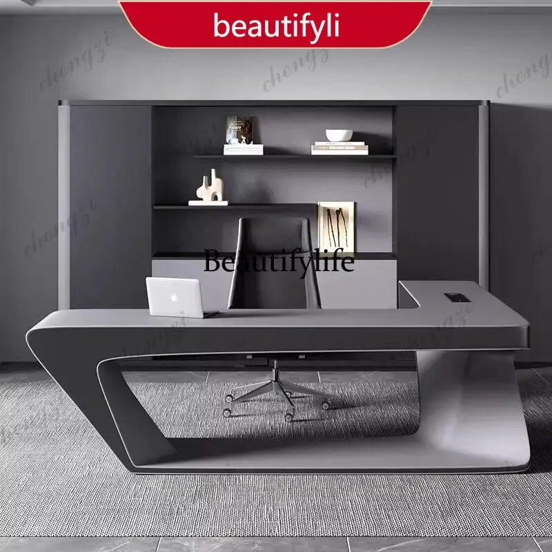 M45  Stationary Strong Executive Desk Manager Designer Modern Writing Computer Table Study Home Silla De Escritorio Office Furni