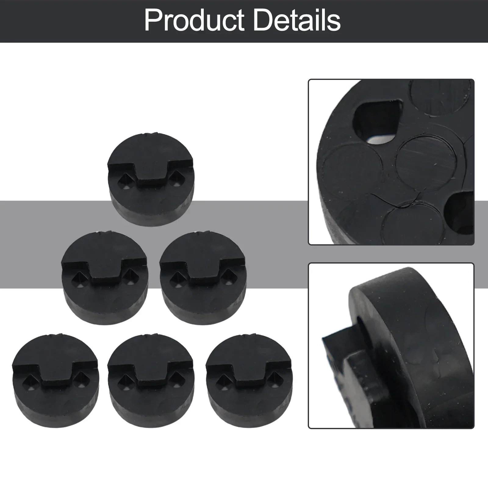 5pcs Rubber Violin Mute Professional Violin Parts Round Rubber Violin Mute Silencer 20x20mm Musical Instrument Accessories