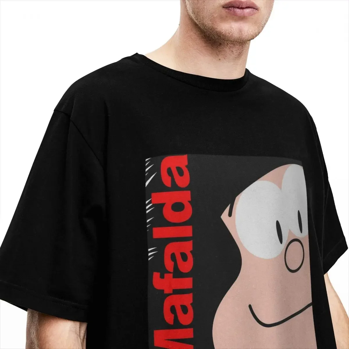 Mafalda Comics Human for Men Women T Shirts Cartoon Stuff Crazy Tee Shirt Short Sleeve O Neck T-Shirt 100% Cotton Plus Size Tops