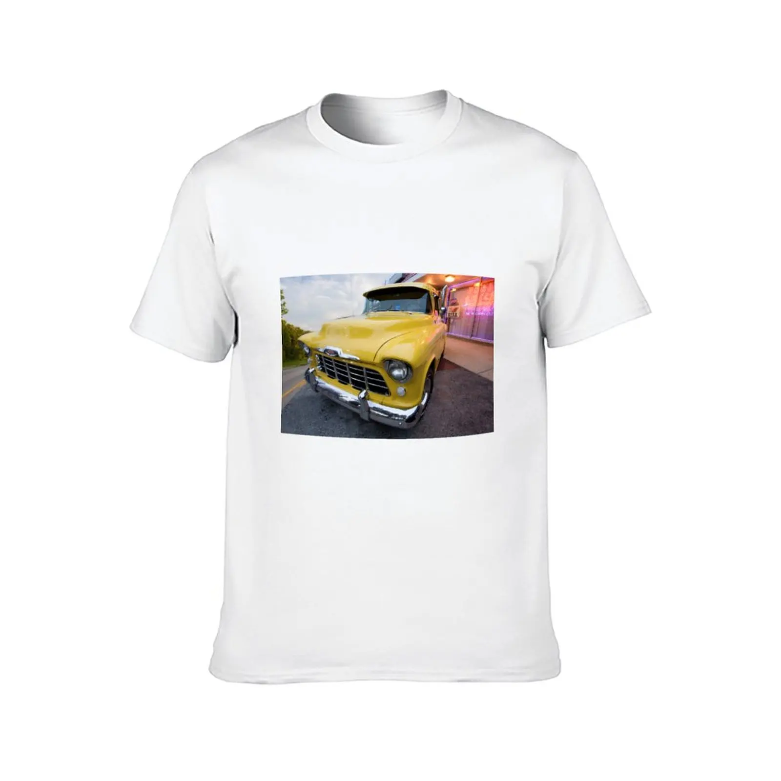 1956 Chevy Stepside Pickup Truck T-Shirt summer top plus size tops big and tall t shirts for men