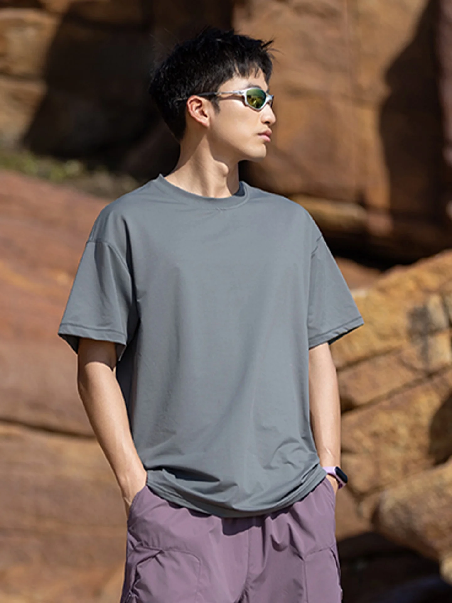MMOPTOP Trendy Brand Men's Short Sleeve T-Shirt Summer 2026 New Heavyweight  Color Loose Casual Body Shirt Top
