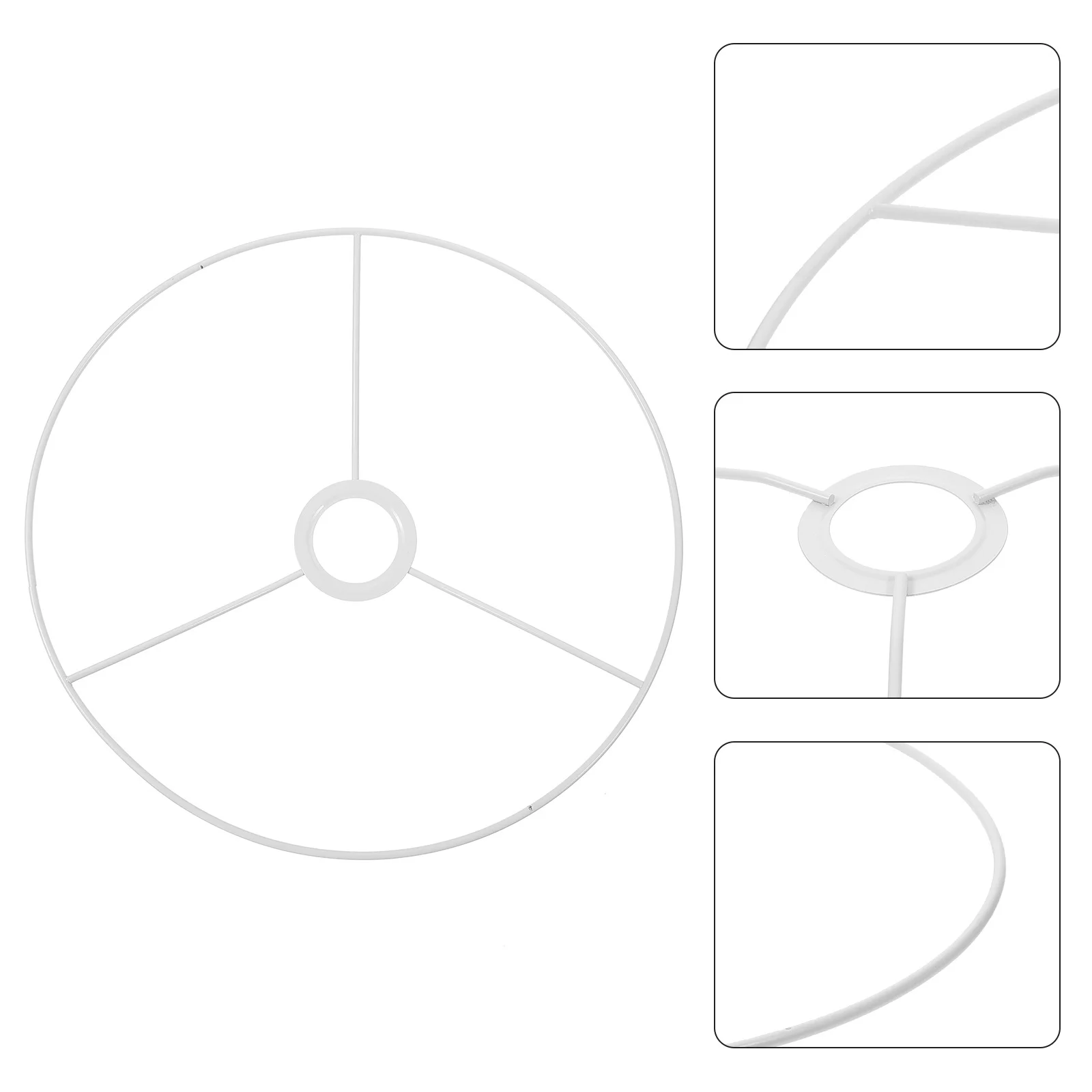 عاكس الضوء حلقة 30 سنتيمتر إطار معدني مستدير دعم الحديد دائم إصلاح سهلة لأضواء قلادة الثريات مصابيح أرضية سلك خمر