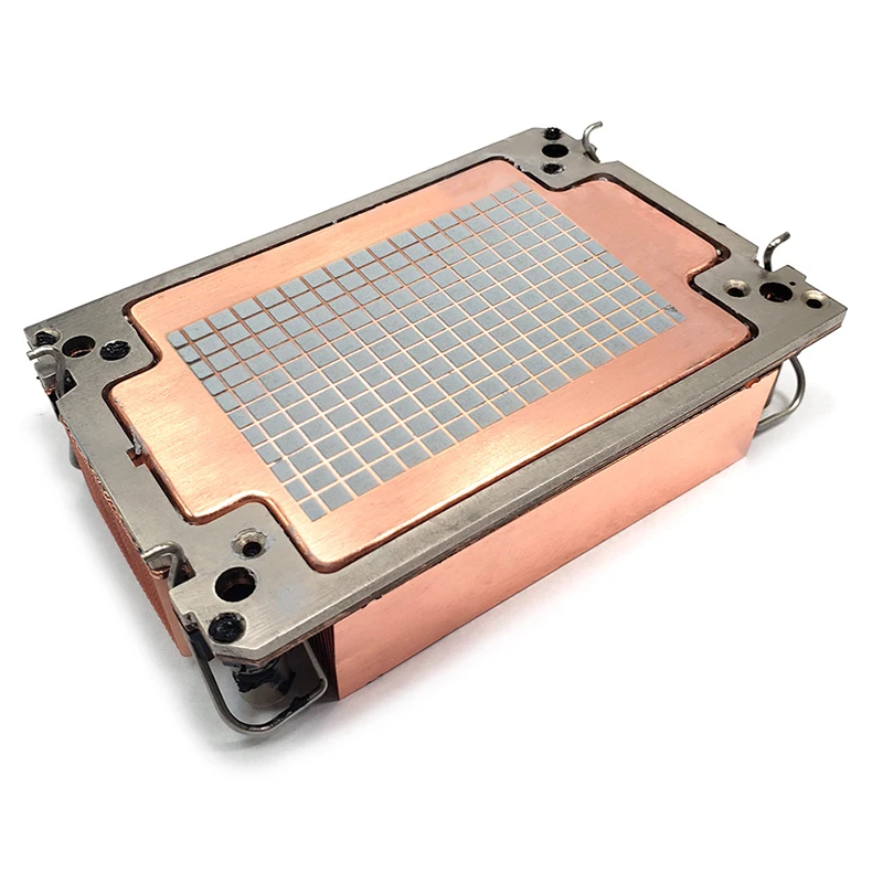 1U 4677 pin server heat sink air-cooled CPU ITX industrial control ultra-thin pure copper uniform temperature plate fan S4