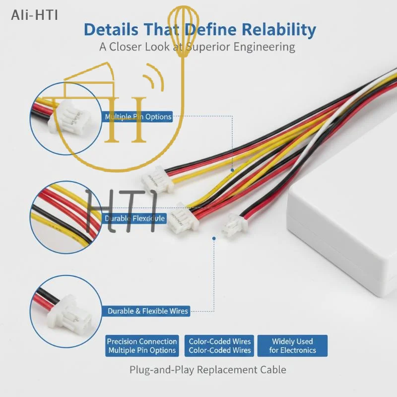 10Pcs Terminal Cable Replacement SH1.0 2P 3P 4P Single Ended Electronic Wire Harness Connector For Electronic Project