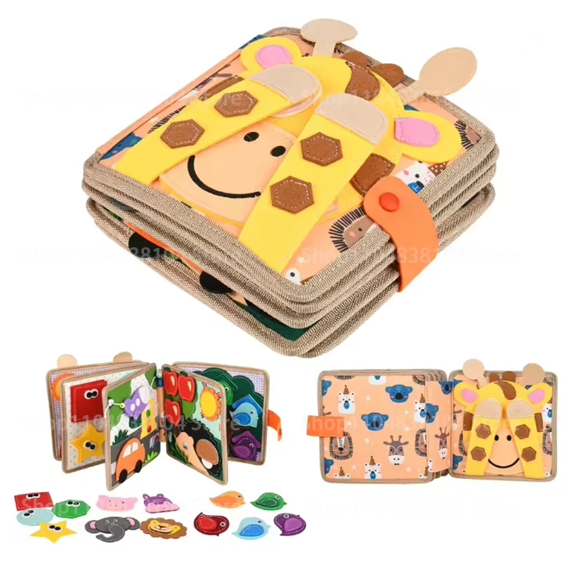 كتاب لباد تعليمي للأطفال، لعبة حسية لمرحلة ما قبل المدرسة، أنشطة سفر محركية دقيقة، أذن تعليمية متعددة الطبقات #2