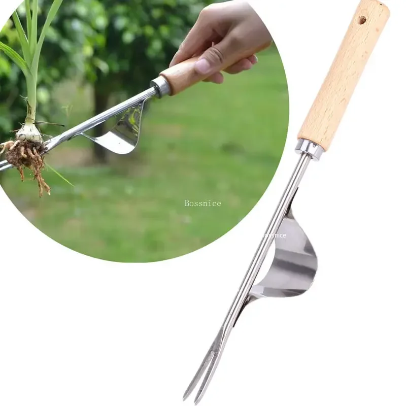 Stainless Steel Manual Weeder Garden Outdoor Hand Weeding Tool Removal Farmland Puller Dandelion Digging Lawn Weeder Transplant