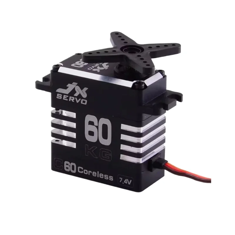 JX B60 C60 Vollmetall-Servo mit bürstenlosem Motor, RC 8,4 V, 60 kg, digitales Servo mit hohem Drehmoment für RC-Automodellflugzeuge, Roboterarm-Crawler