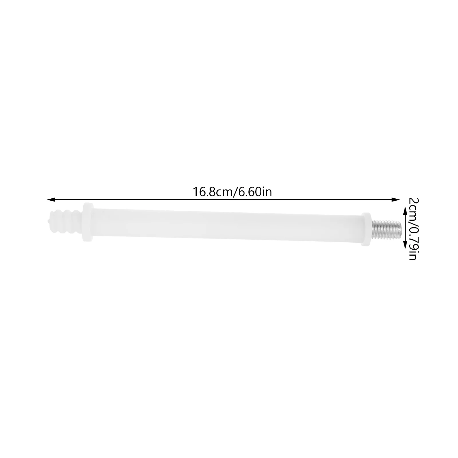 2pcs Toilet Brush Pole Connector Replacement Threaded Handle Attachment For Repair Kit Supplies Adapter Part Bathroom Fixture