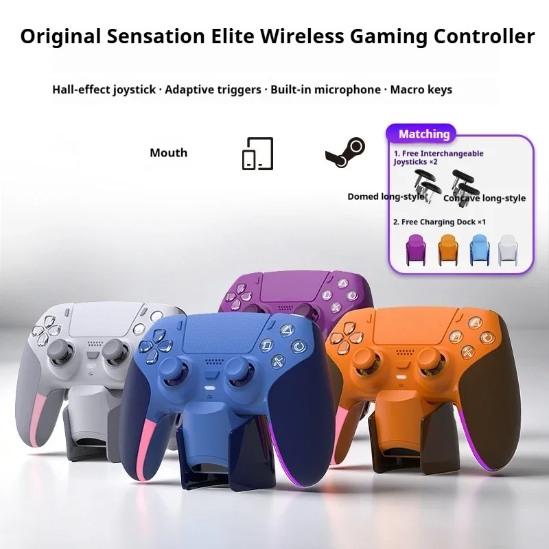 IMECOO JG11 Wireless Game Controller For Hall Joystick Adaptive Trigger Vibration Motor Programmable Buttons For PC Gamepad