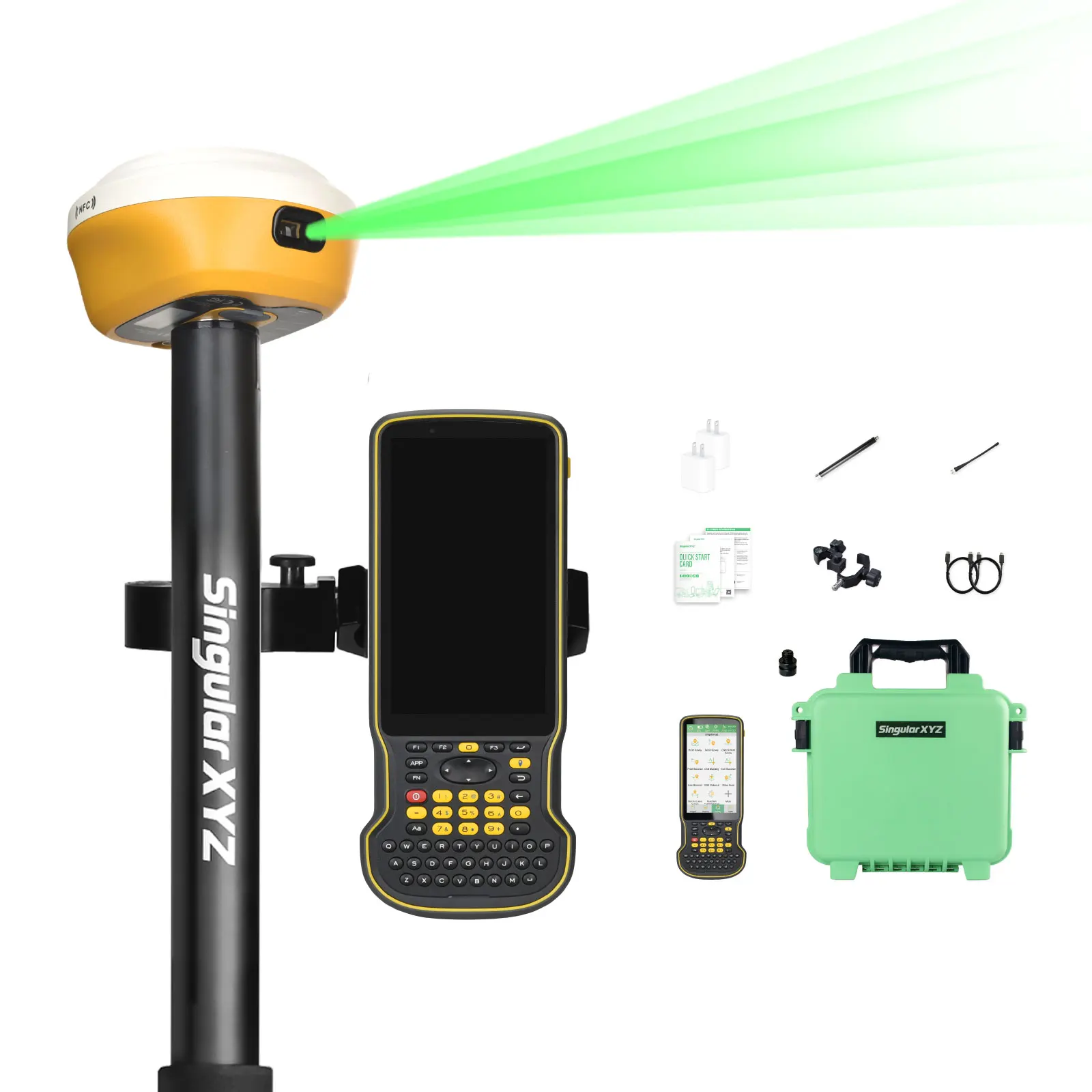 SingularXYZ L1 Laser GNSS Integrated Laser Pointer Quick Targeting Laser Gps Surveying Equipment Gnss Rtk for Field Mapping