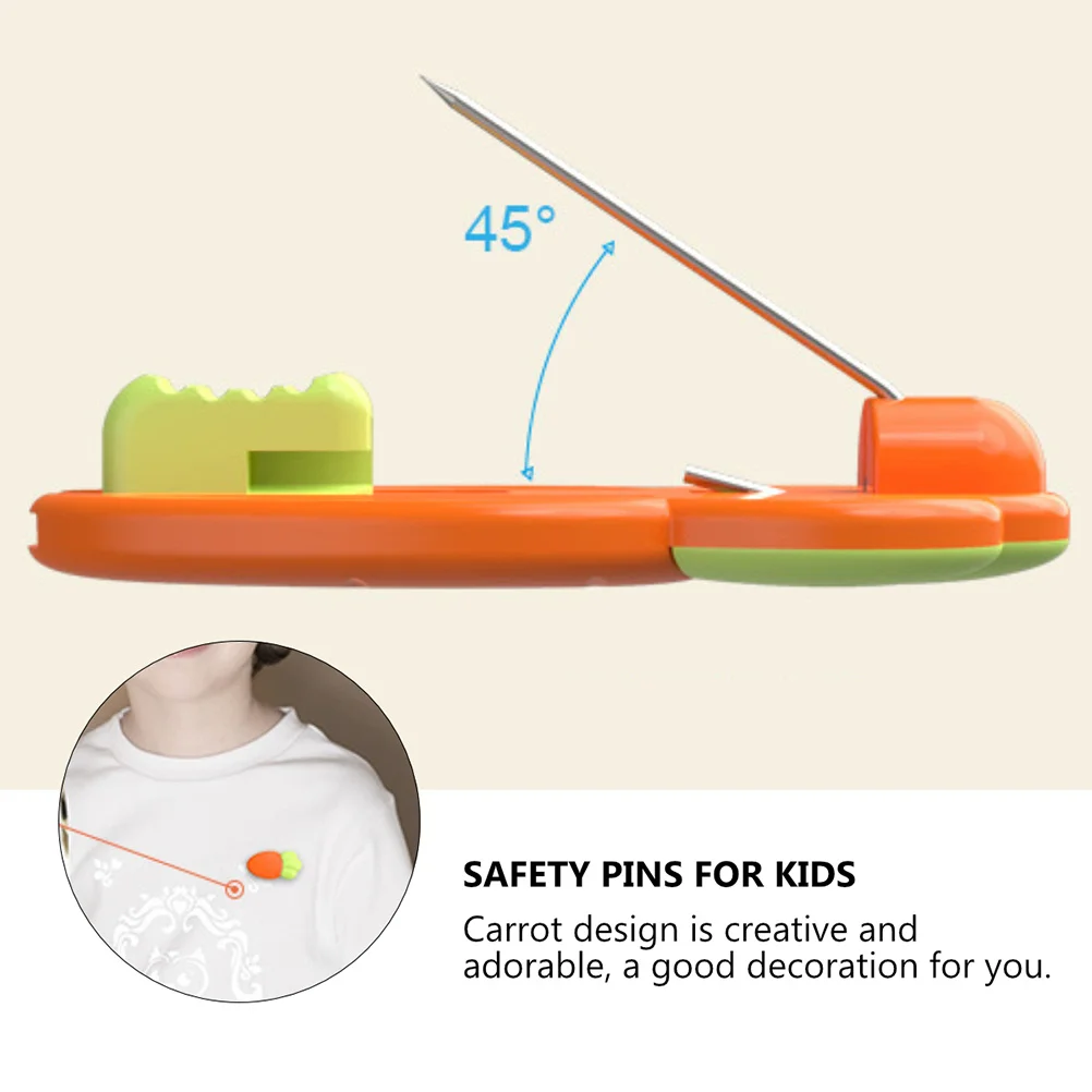 

6Pcs Baby Safety Pins Cartoon Designs Large Size Childsafe Locking Mechanism Clothes Diaper Accessories Diaper Pin