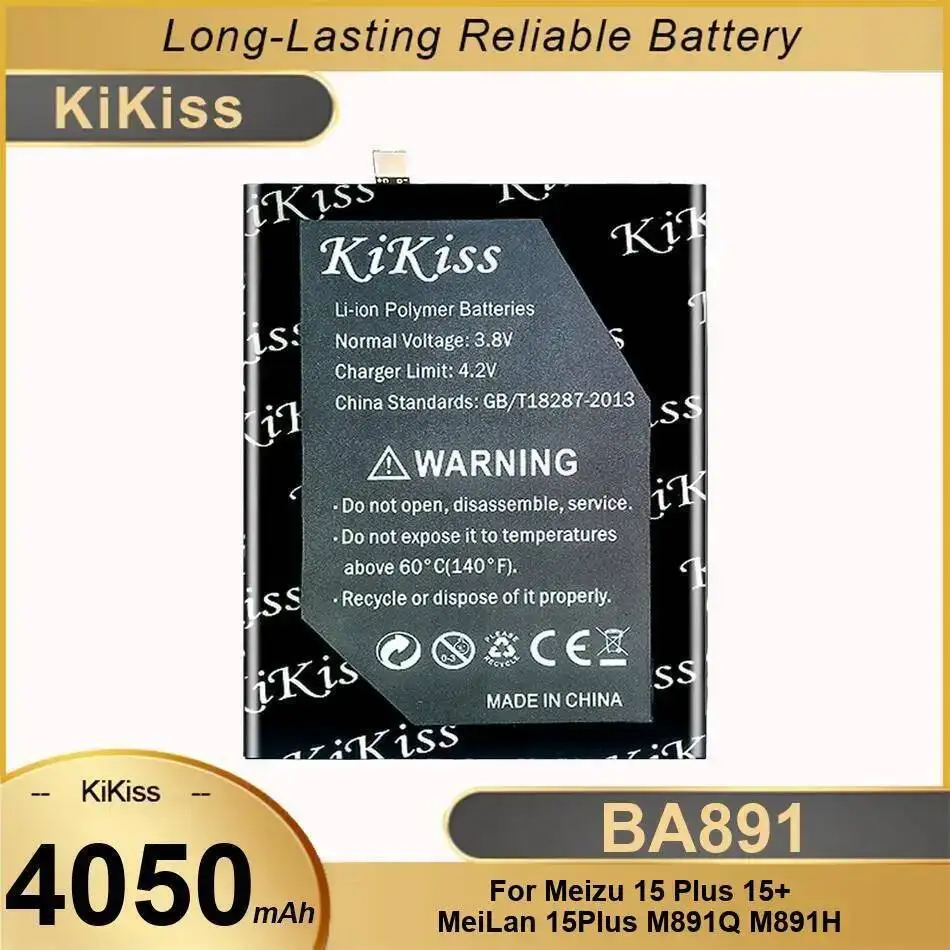 

BA891 4050Mah Lightweight Mobile Phone Battery Reliable Replacement For Meizu Meilan 15 Plus 15+ M891Q M891H