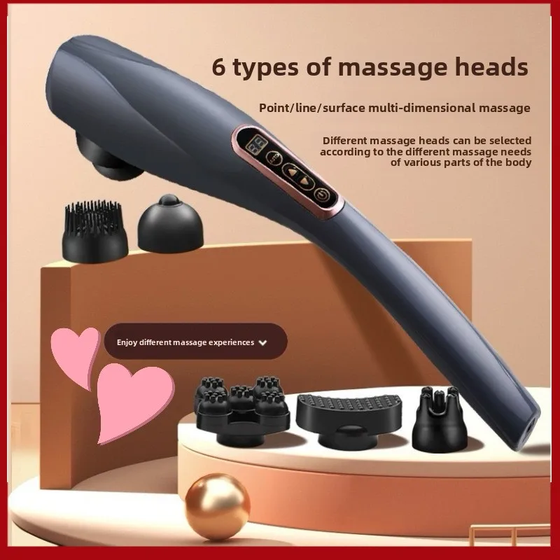 Electric Handheld Dolphin Massage Stick Shoulder and Neck Beating Meridians of The Whole Body To Relax Hammer Back Massage