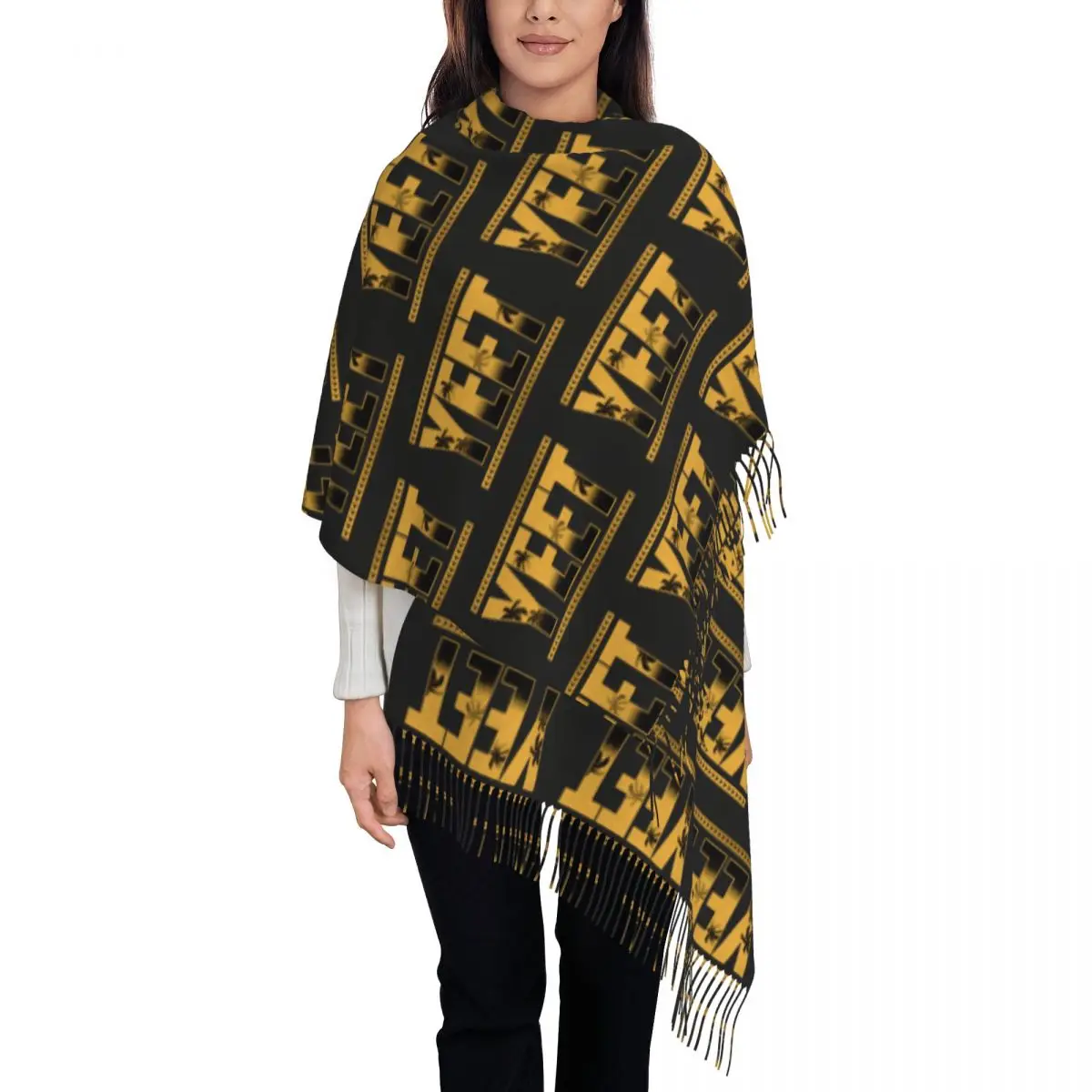 

Personalized Printed Yeet Logo Jey Uso Scarf Men Women Winter Warm Scarves Shawls Wraps