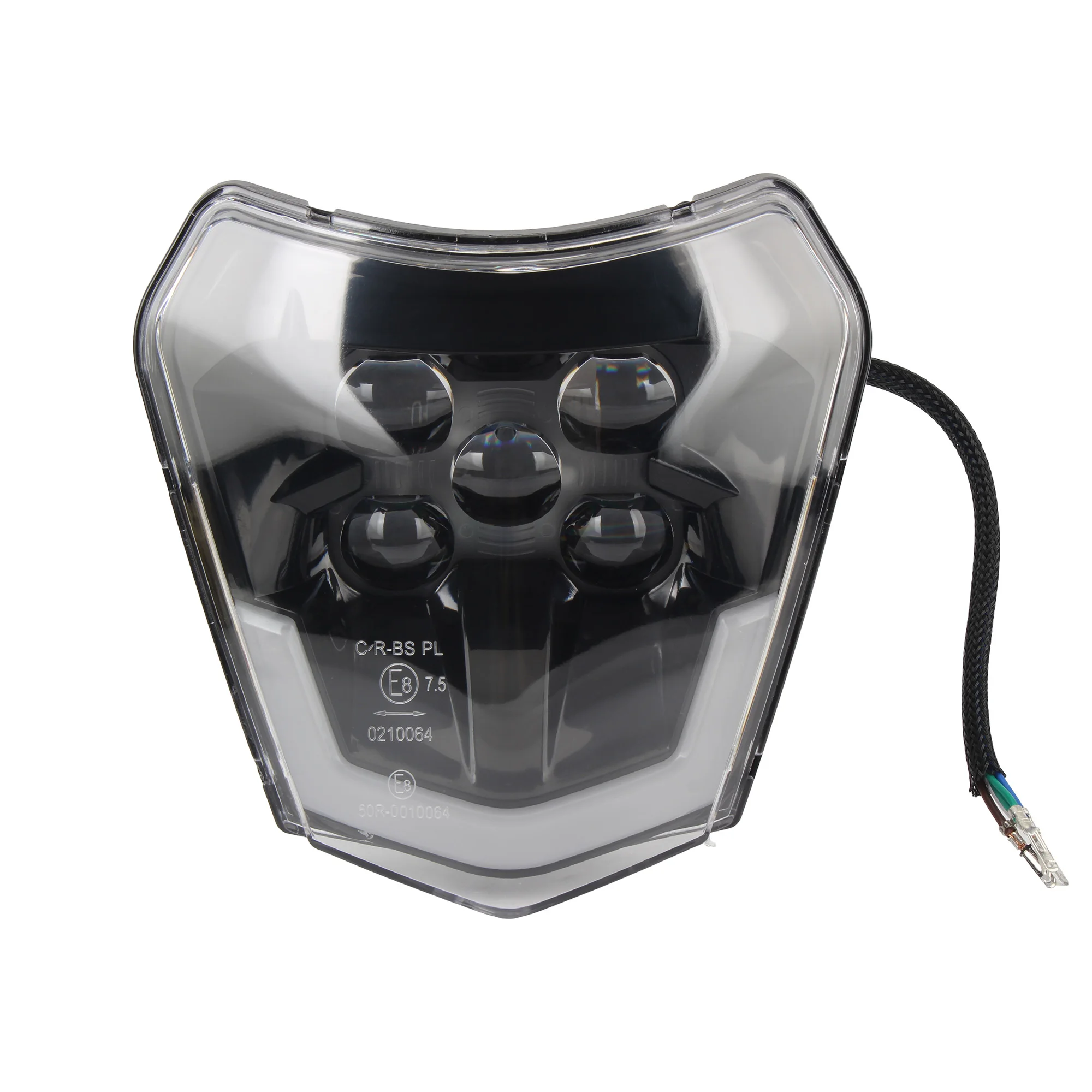 For KTM Motorcycle LED Headlight Plate Accessories For EXC EXCF SX SXF XC XCF XCW 125 150 250 350 450 530 2018-2023 Motocross view 4