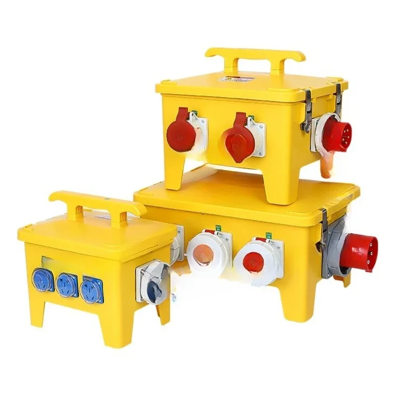 

Промышленный распределительный щиток для розеток, мобильный, переносной, для строительных площадок, временный, для второго и третьего уровней, уличный.