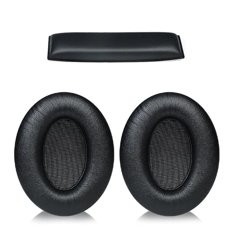 Bantalan Telinga Spons Busa Memori Lembut Pengganti Ikat Kepala Balok Kepala untuk Bantalan Telinga Headphone Sennheiser HD200 Pro