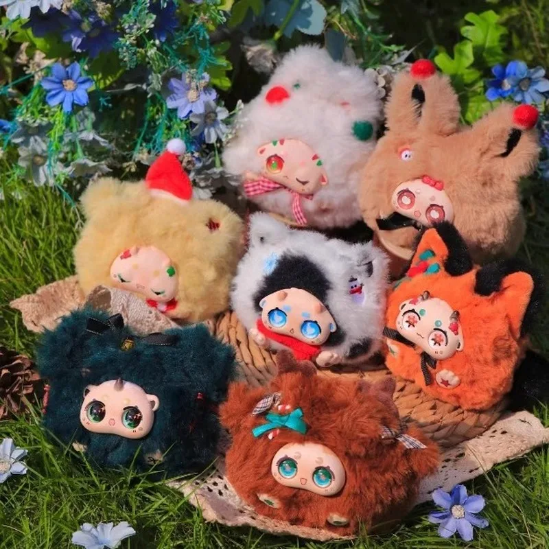 

Bunny Christmas Party Series Blind Box Cute Plush Figure Kawaii Desktop Ornament Christmas Gift