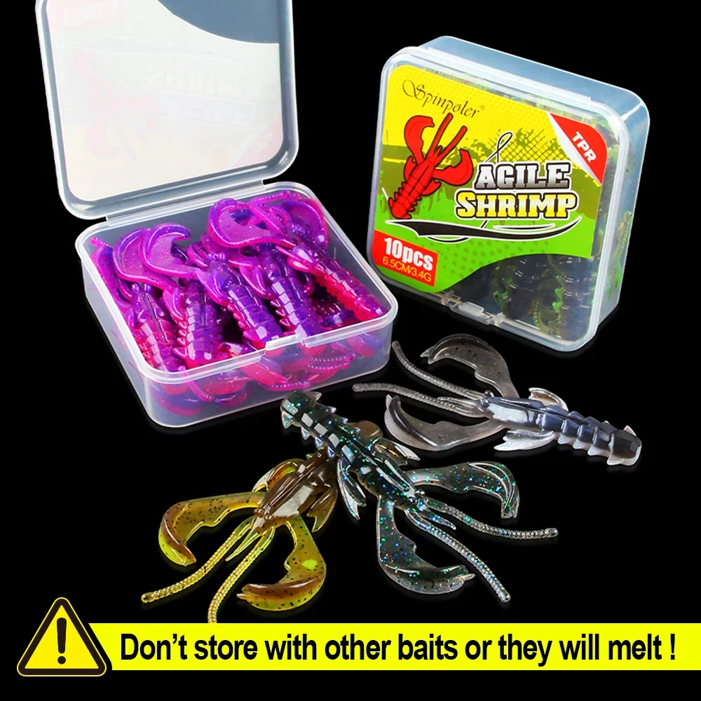 crazy fish soft lures The claws incorporate a revolutionary design which requires a much lighter weight to achieve maximum action Spinpoler Crawfish Fishing Lures Crazy