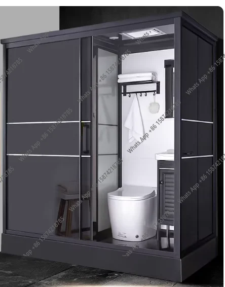 Integrated integral shower room mobile toilet household rural simple integrated partition bathroom