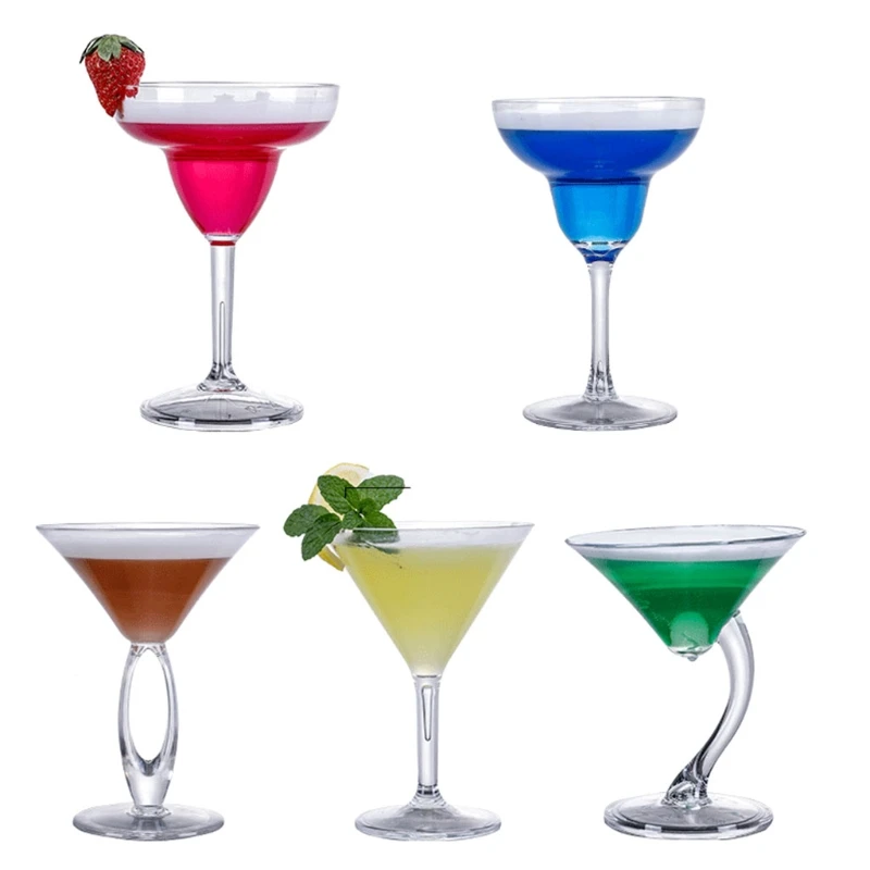 Martini Cups Parties Supplies Clear Acrylic Martini Mugs Mini Cocktail Cups Drop Shipping