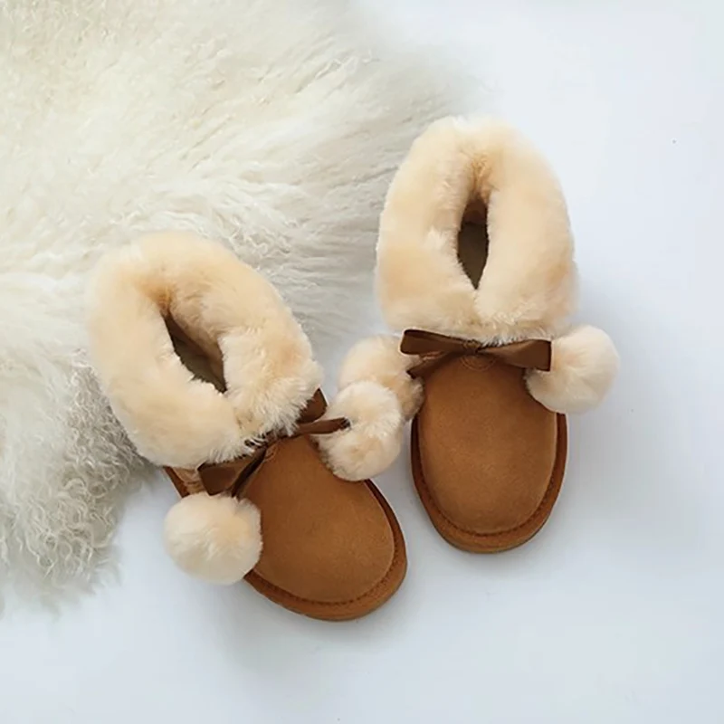 

Зимние зимние ботинки 2025 года, повседневные ботильоны из натуральной кожи, теплая шерстяная обувь, легкие короткие ботинки, милая красивая обувь