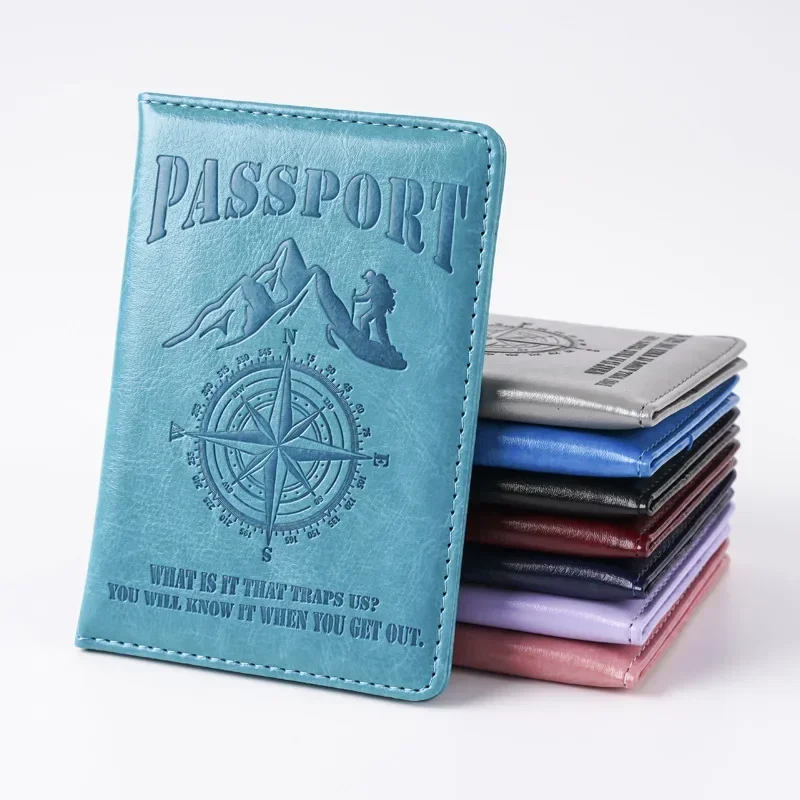 2025 Compass Printed Color Change Passport Cover Passport Holder Travel Wallet Ticket Holder ID Card Holder Travel Accessories