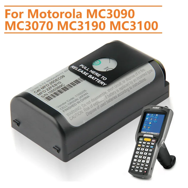 

Сменный аккумулятор 82-127909-01 для Motorola MC3090 MC3070 MC3100 MC3190 55-060112-05 мобильный портативный компьютер 4800 мАч