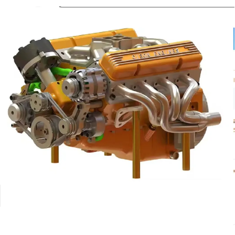 

New Home Decor V8 Engine Model Small-Block Engine Model Kits Model Engine Figurine Sculpture Craft For Desk Booksh