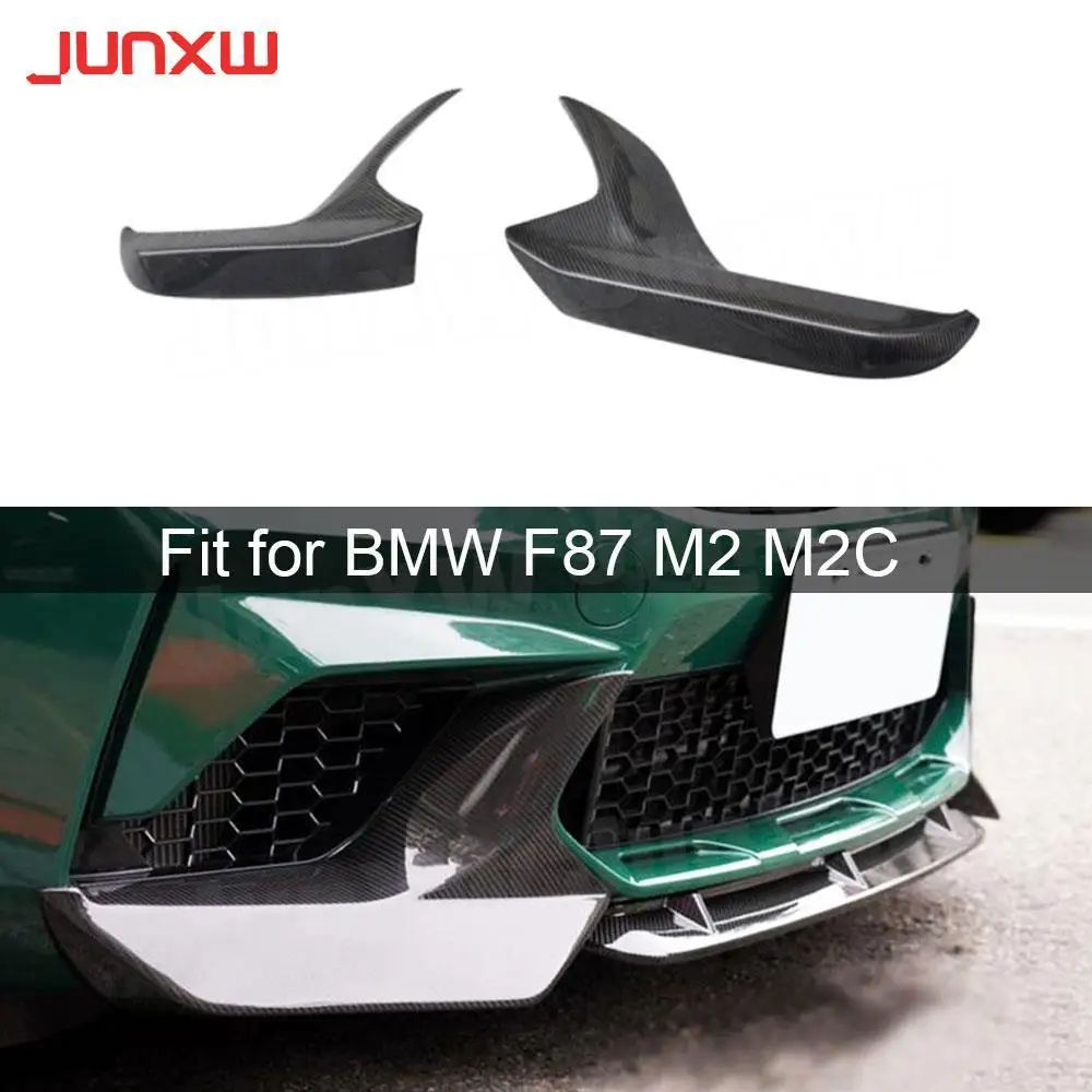 

2Pcs/SET Carbon Fiber FRP Front Bumper Splitters Lip Cupwings Flaps Winglets for BMW F87 M2 M2C Competition 2018 - 2020