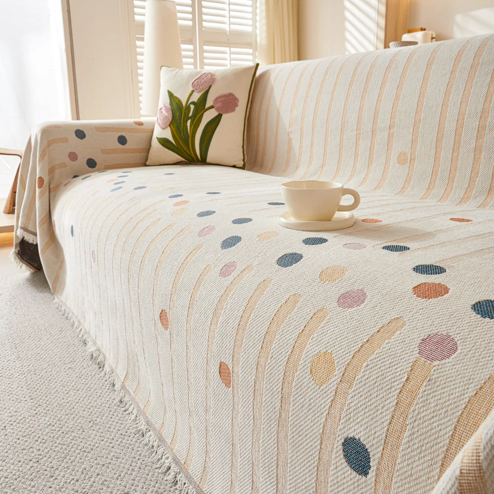 

Thicken Chenille Sofa Cover Sofa Blanket Simple Cushion Ins Wind Sand Hair Towel Fashion Lunch Blanket Sofa Towel