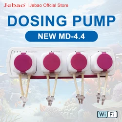 Jebao New MD4.4 Auto Dosing Pump-Automatic Marine Reef Doser WIFI Control 12V 3W 9W For Aquariums Accessoires Water Pump Filter