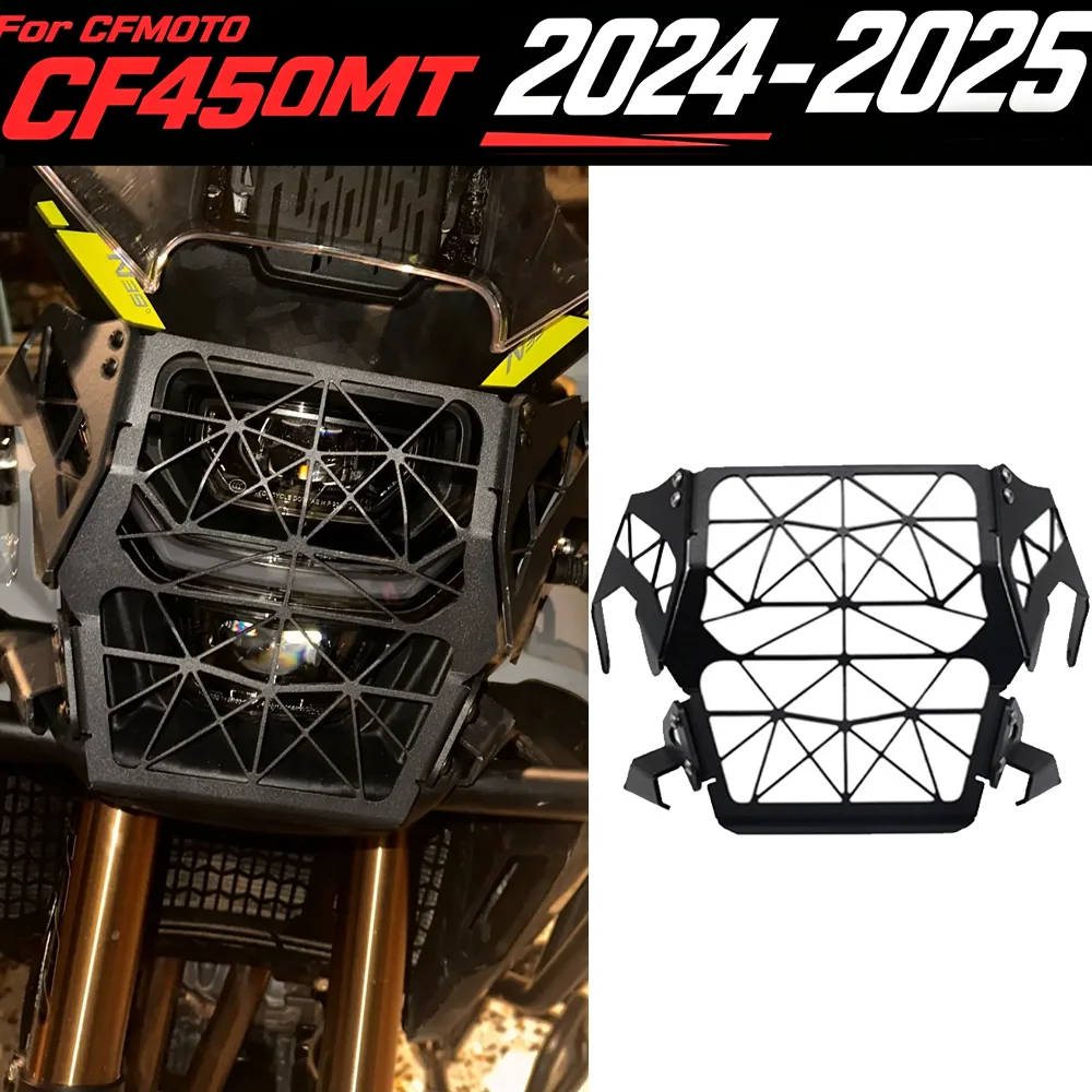 

450MT 2025 Headlight Grilles Guard Protector For CFMOTO 450MT CF MOTO 450 MT MT450 2024 Headlamp Front Light Cover Protection