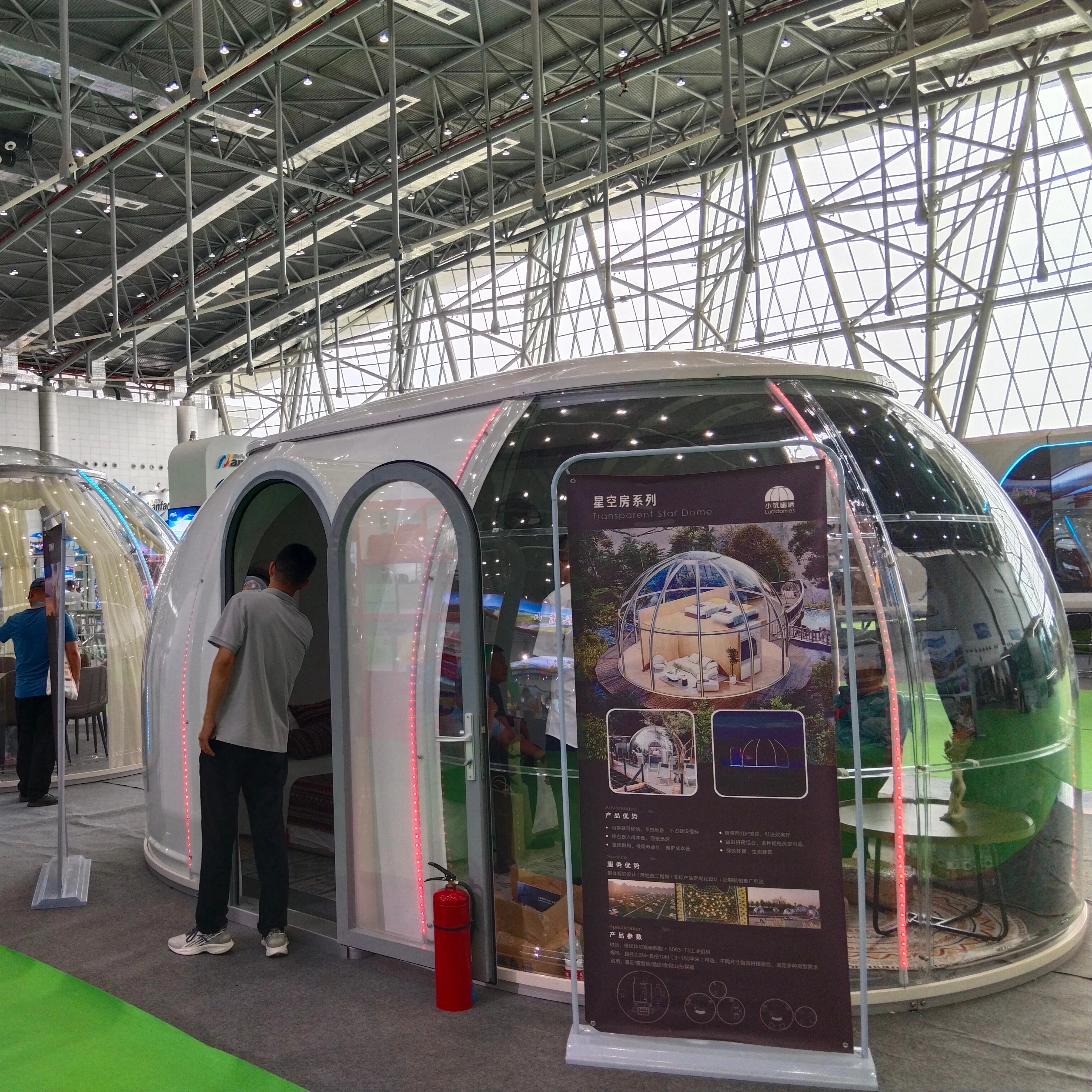 Customized Detachable outdoor Clear PC Star Dome house glamping hotel Tent luxury outdoor tents bubble houses