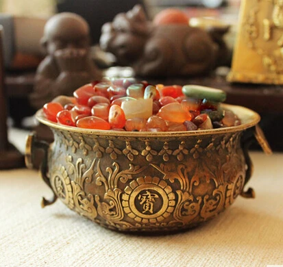 

Feng shui ornaments Zhaocai cornucopia copper enrichment Home Furnishing decoration office decoration decoration cen